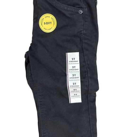 NEW Toddler Boys' Straight Leg Denim Pants - Cat & Jack Black 2T: Midweight - Picture 6 of 7
